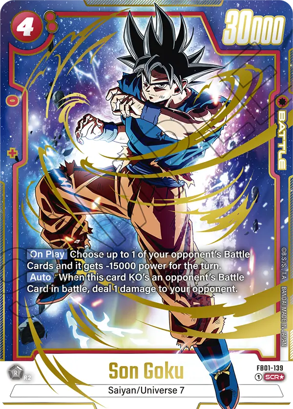 Son Goku FB01-139 Secret Alternate Art Parallel