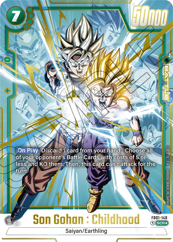 Son Gohan: Childhood FB01-140 Secret Alternate Art Parallel