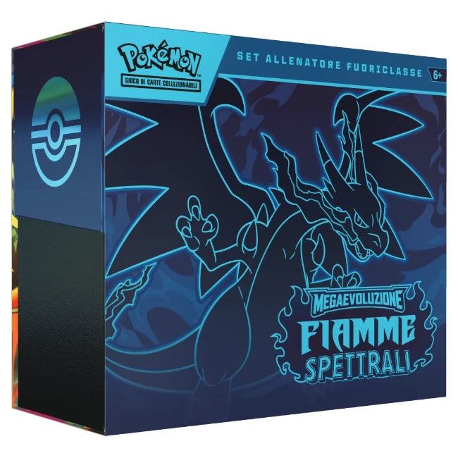Set Allenatore Fuoriclasse Pokémon Megaevoluzione Fiamme Spettrali con Mega Charizard X